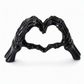 📢📢50% OFF !! ⏰Halloween Resin Skeleton Figurine with Heart Hand Gesture for Home Bedroom Desktop Decoration
