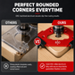 ⏳Time-Limited Special⏰Router Template – Round Corner R Angle Jig, CNC Machined Alloy & Non-Slip Stop Blocks – For Woodworking & Wardrobe DIY 🔧