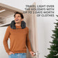 🔥 50% OFF！Stuffable Travel Neck Pillowcase – Pack Clothes, Save Space & Travel Comfortably ✈️🧳😴
