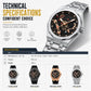 ⌚🕳️Men’s Sport Quartz Watch | Mechanical-Style Hollow-Dial Design with Luminous Hands & Date💎