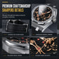 ⌚🕳️Men’s Sport Quartz Watch | Mechanical-Style Hollow-Dial Design with Luminous Hands & Date💎