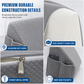 📢📢50% OFF !! ⏰Triangular Headboard Wedge Pillow with Side Pocket