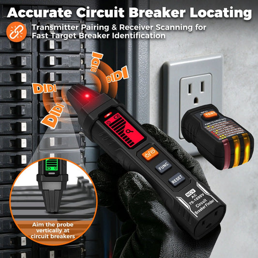 ✨⚡️Digital Circuit Breaker Finder with Socket Tester