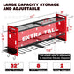 🔩 Wall-Mounted Power Tool Organizer – Heavy-Gauge Steel, Drill Charging Station & Dual Pegboards – Garage Storage 💪