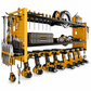 🔩 Wall-Mounted Power Tool Organizer – Heavy-Gauge Steel, Drill Charging Station & Dual Pegboards – Garage Storage 💪